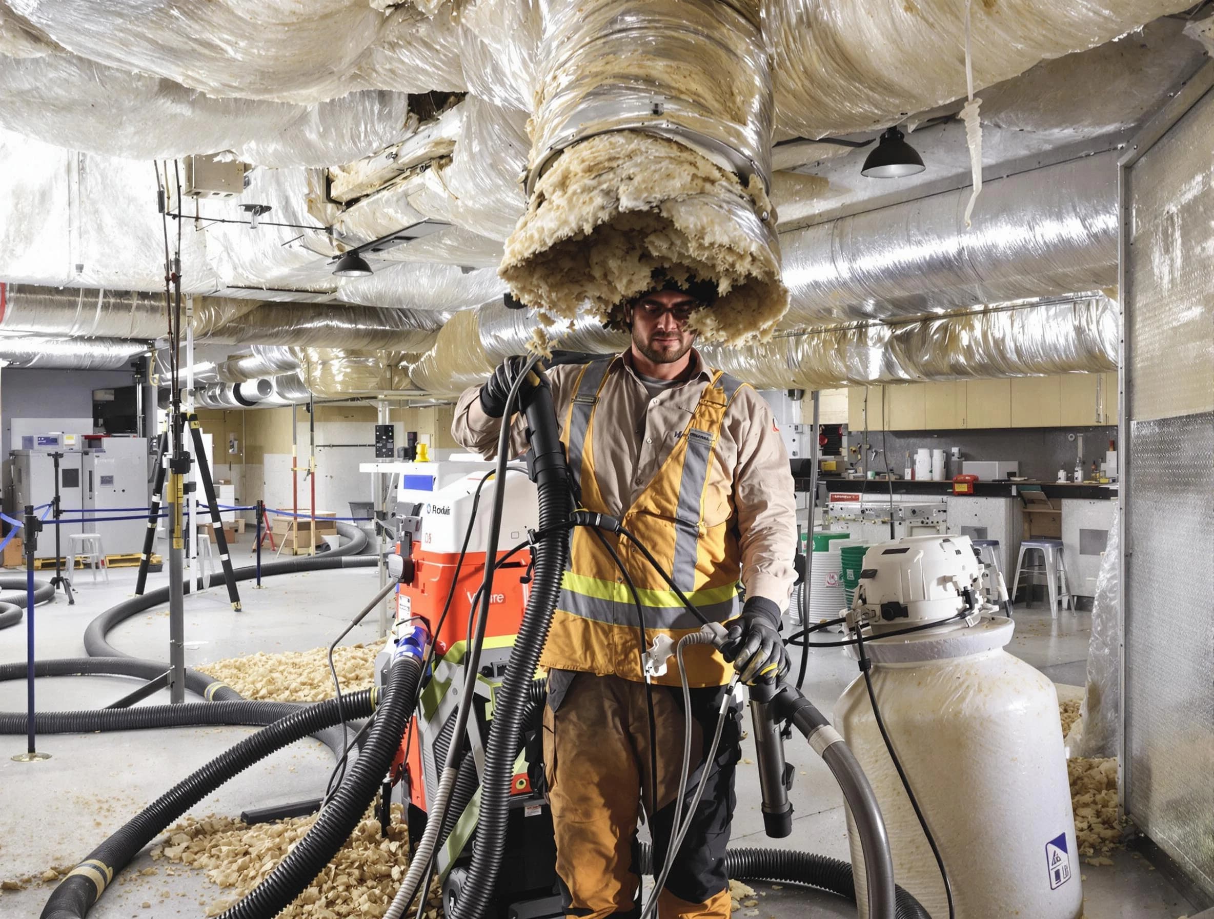 Professional vacuum insulation removal by Florence Air Duct Cleaning expert in Florence