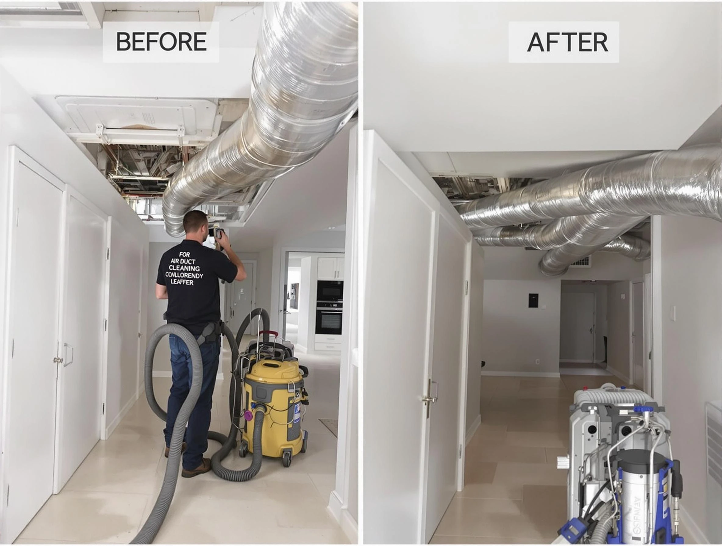 Florence Air Duct Cleaning professional performing thorough air duct cleaning in Florence